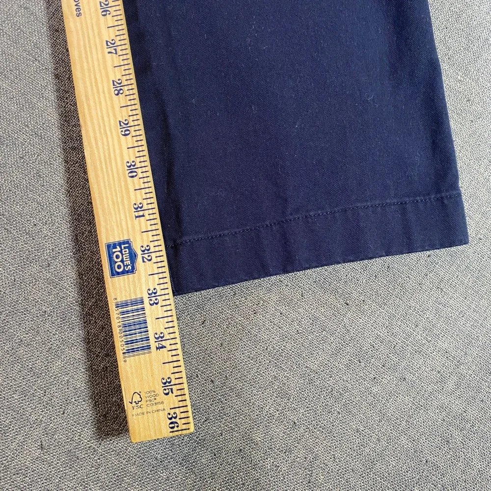 J. Crew The Bleecker Mens Chino Pants 34x34 Navy Blue Cotton Blend Casual